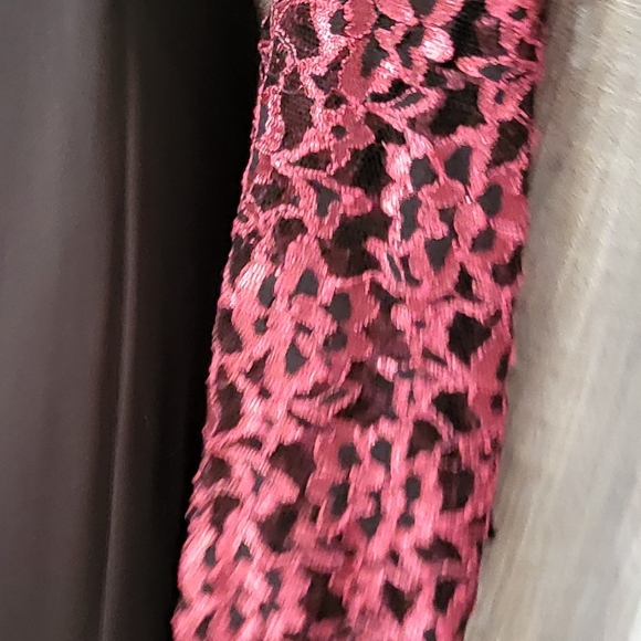 🎃Gothic Victorian Black Dress with ruby lace Ladies Halloween Sz m witch vampir - Picture 11 of 12